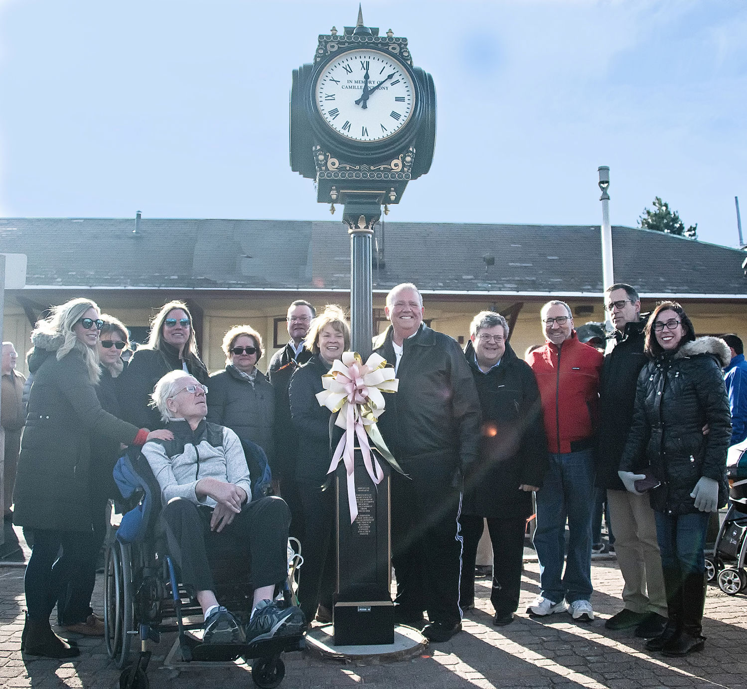 Camille Anthony Clock dedication